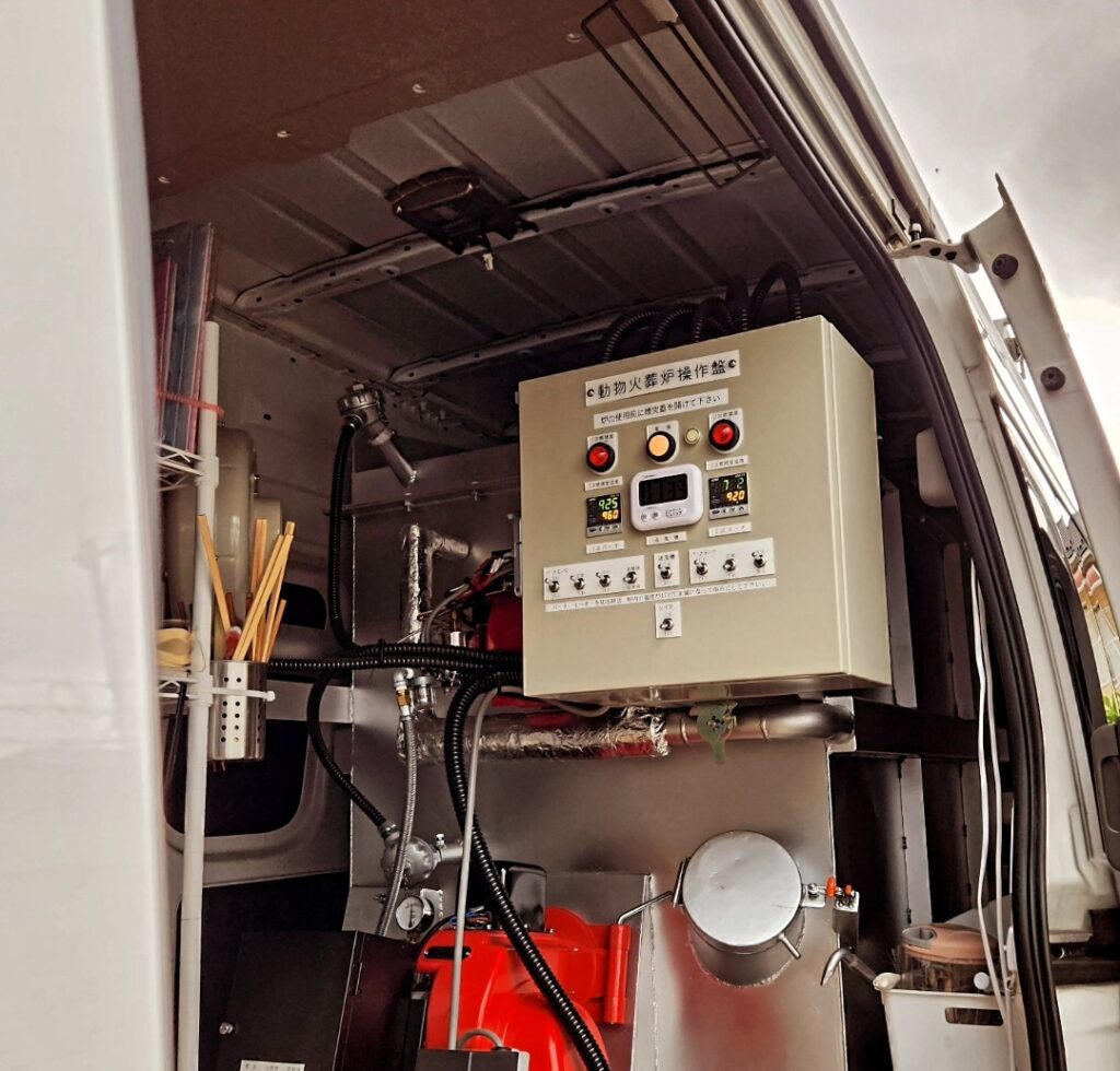 大垣市での訪問ペット火葬の様子